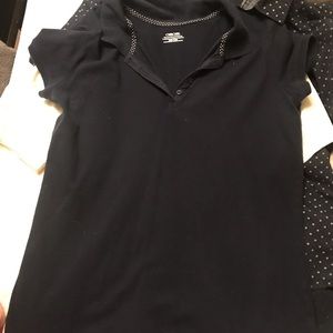 XXL Girls Navy Blue Polo Shirt